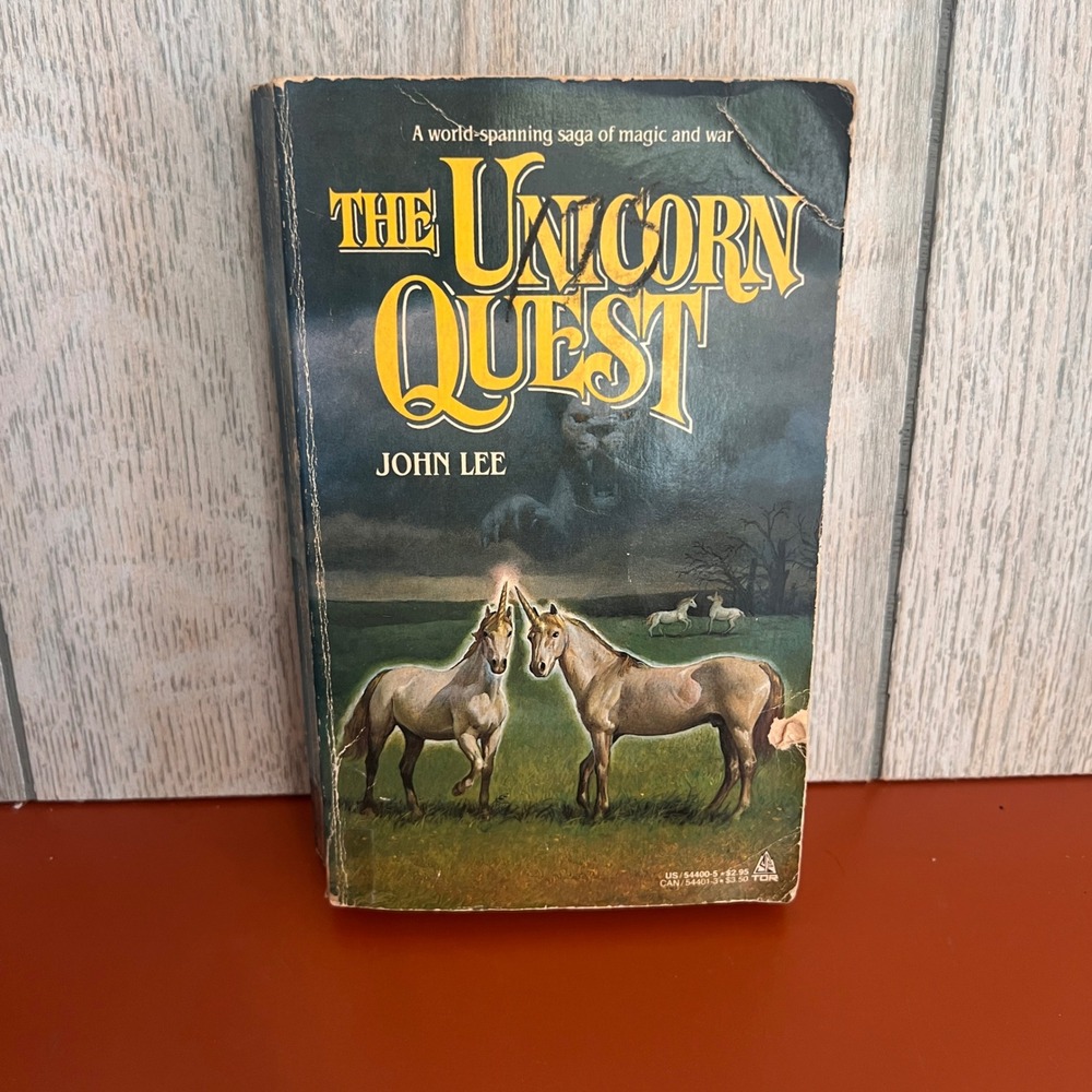 The Unicorn Quest John Lee 1986 First Printing Tor Fantasy Paperback Book
